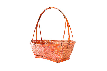 basket on white background.の写真素材