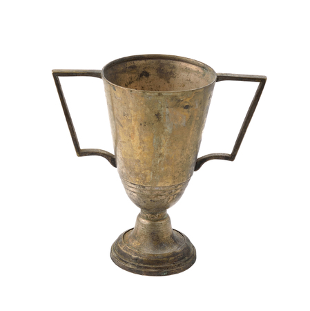 Golden trophy cupの写真素材