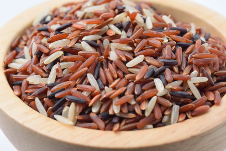 rice berry on white backgroundの写真素材