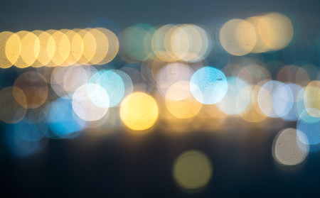 Multiple color bokeh, out of focus blurringの写真素材