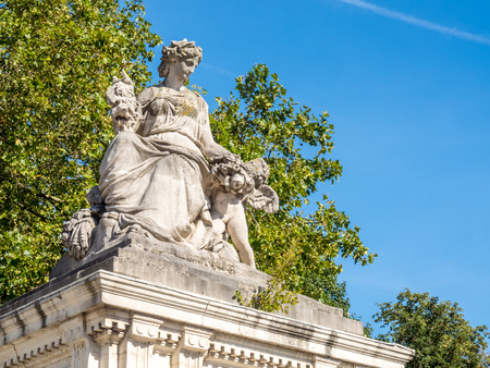 Art statue in outdoor place in Brussels, Belgiumの写真素材
