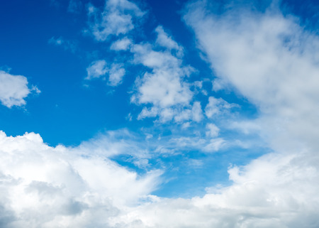 Blue sky with rainy cloudy for backgroundの写真素材