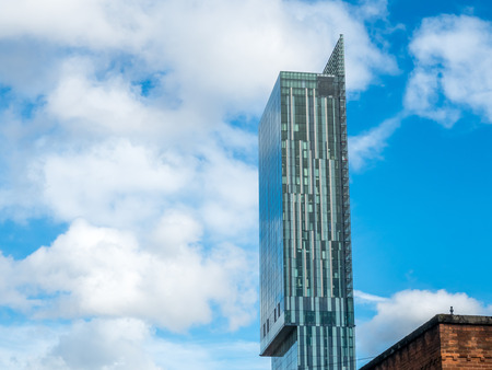 MANCHESTER - MAY 22: Beetham tower, the tallest building in UK outside London, is landmark of...