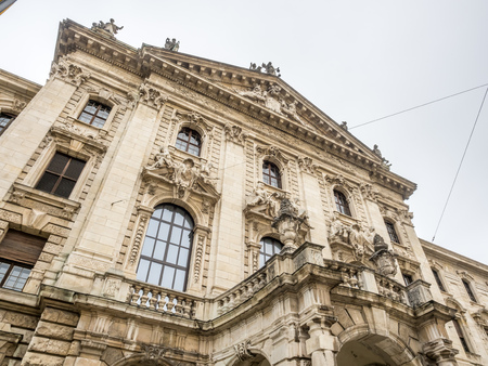 Landgericht Munich, outstanding with architecture design, along Prielmayer street, in Munich, Germanyのeditorial素材