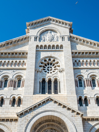 Cathedral of Our Lady of the Immaculate Conception), also known as Saint Nicholas Cathedral, landmark of Monacoの写真素材