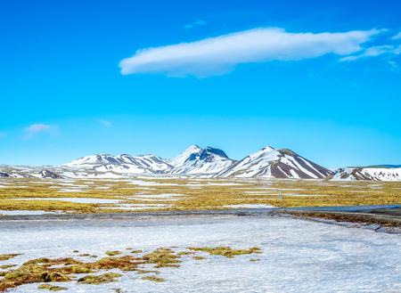 Thingvellir, the natural place in Iceland, is boundary between North American plate and Eurasian plate. Outstanding with many natural things.の写真素材