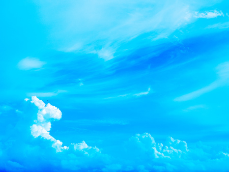 Cloudy blue sky for backgroundの写真素材
