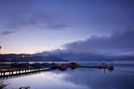 Taiwan Sun Moon Lake Beautiful sceneryの写真素材