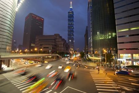 Taiwan Taipei Night Sceneのeditorial素材