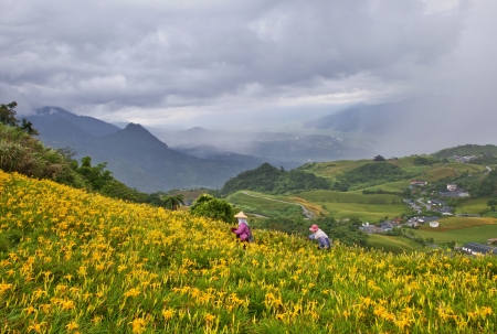 The beautiful mountains of eastern Taiwanの写真素材
