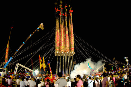 Taiwan's unique traditional culture-Toucheng grab solitaryのeditorial素材
