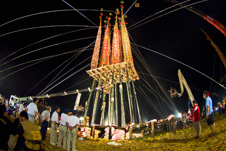 Taiwan's unique traditional culture-Toucheng grab solitaryのeditorial素材