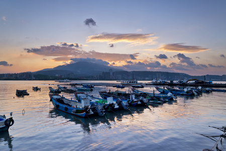 Beautiful scenery of Taiwan Pierの写真素材