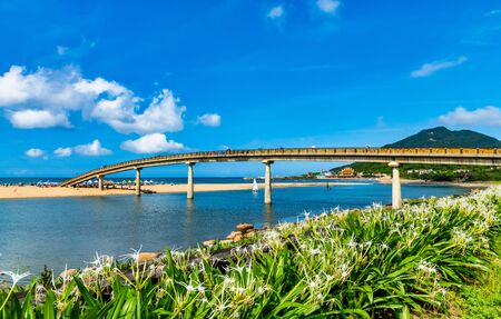 Beautiful scenery of coast in Fulong Beach ,Taiwanの写真素材