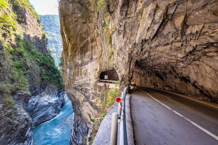 Scenery of Taroko gorge.Taroko national park, Hualien. This is a famous attraction in Taiwanの写真素材