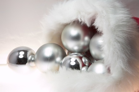 christmas decorations , balls and other decorations in denmarkの写真素材