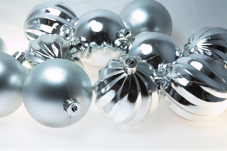 christmas decorations , balls and other decorations in denmarkの写真素材