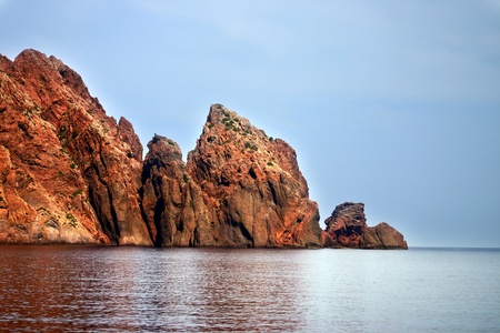 The Nature Reserve of Scandola in Corsica Franceの写真素材