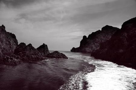 The Nature Reserve of Scandola in Corsica Franceの写真素材