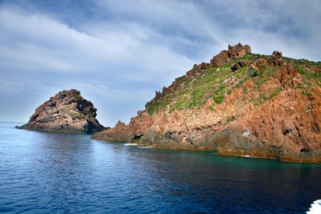 The Nature Reserve of Scandola in Corsica Franceの写真素材