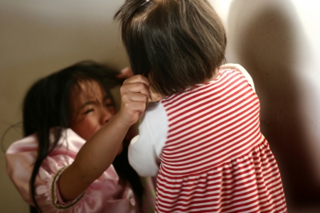 child fightの写真素材