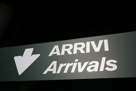 Airport in Milan Italyの写真素材