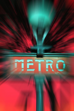 Metro in Parisの写真素材