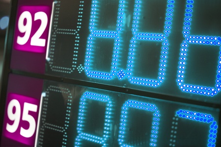 Fueling station in Denmarkの写真素材