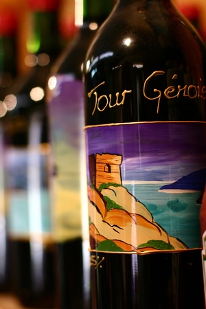 Vines in  a shop in corsicaのeditorial素材