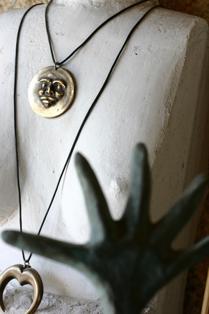 In the craftman shop making jewelry in Corsica - Franceの写真素材