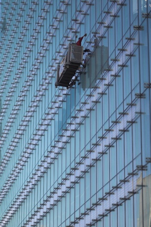 Window cleaners in brusselsのeditorial素材
