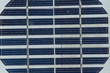 PV celles details, close up picture. Photovoltaics PV is the field of technology and research...
