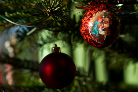 Christmas decorations , balls and other decorations in denmark