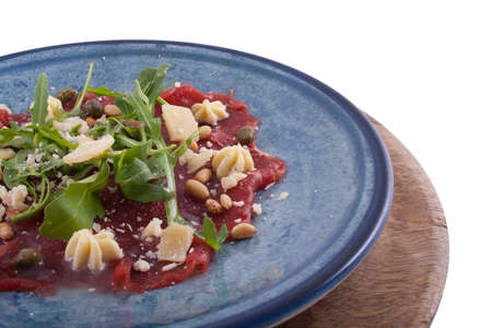 carpaccio plate isolatedの写真素材
