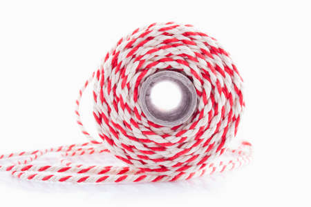 meat rope from the butcher isolatedの写真素材