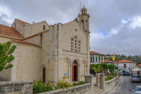 Arsos, Cyprus - October 8, 2017: Apostolos Filippos Church in the heart of the village.のeditorial素材