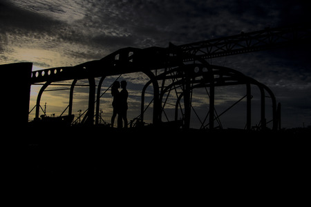 silhouetteの写真素材