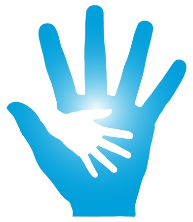 Hand in Handのイラスト素材