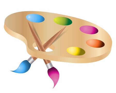 Painter Palette Colorsのイラスト素材