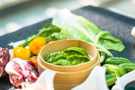 Green dumplingの写真素材