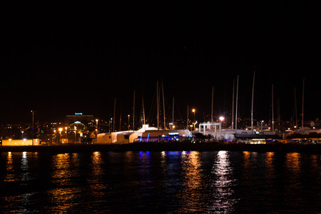 PALMA, SPAIN - JANUARY 4, 2018: Boats in the port of Palma de Mallorcaのeditorial素材