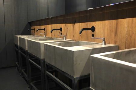 Government basins industrial-style metal basicsの写真素材