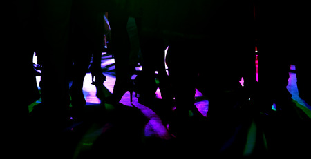 Shadows legs, shoes, pins, high heels, feet, people walking or dancing,の写真素材