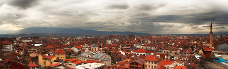 panorama from above on the city of Prizren - Kosovo, Balkansの写真素材