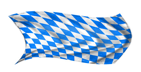 Wind-blowing flag of Bavaria 6の写真素材