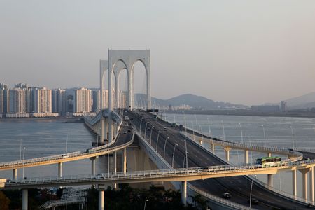 Sia Van bridge in Macau spans between Tiapa Island and the Macau peninsular