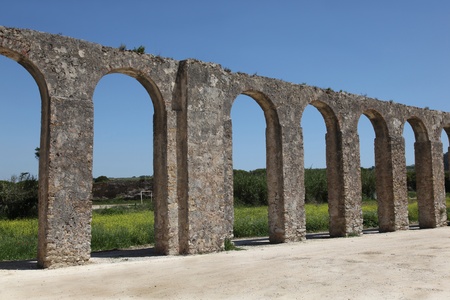 This 3km long aqueduct was built in the 16th century in Obidos in Extremadura Portgual. 