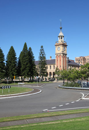 Customs House Newcastle Australia is a prominent local landmark in Australiaのeditorial素材