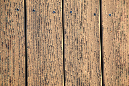 Wooden planks with screws for background use.の写真素材
