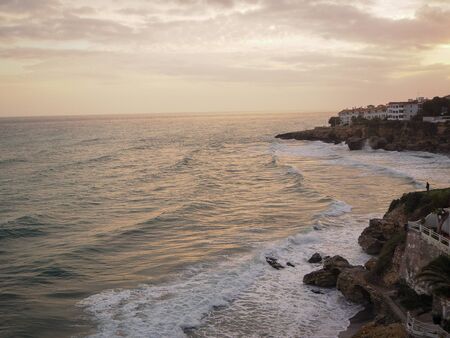 sunset on the spanish costa del sol luxury and lifestyle Vacation and honeymoon concept.の写真素材